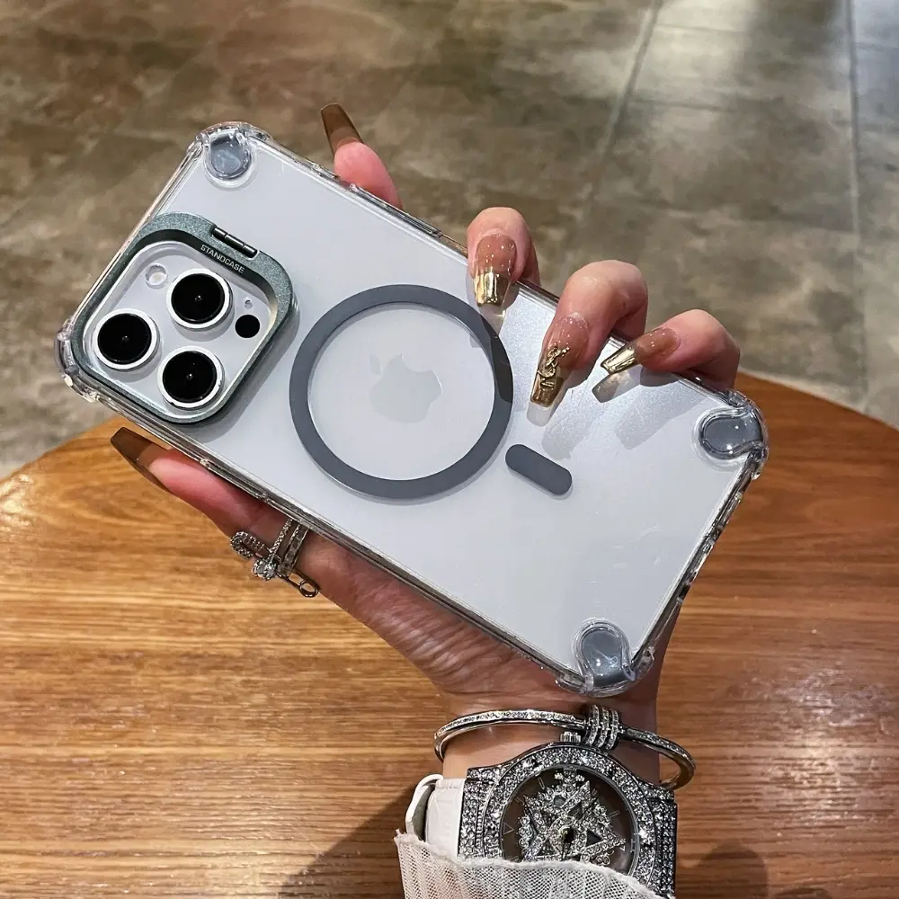 SUNIX SHOWY MAGSAFE CASE FOR IPHONE 17 PRO MAX SILVER