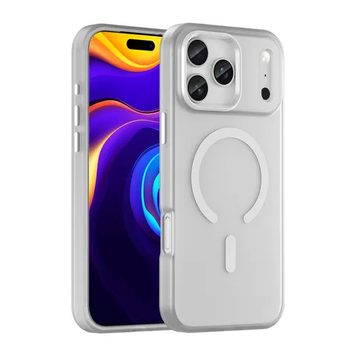 Magnetische Schutzhülle für iPhone 17 Pro Max, kompatibel mit MagSafe, Mattweiß